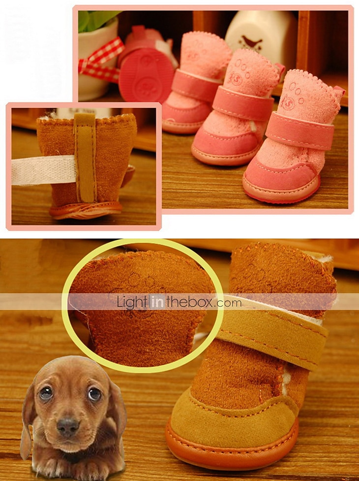 Cane Stivali / Scarpe Vestiti per Cucciolo Moda Tenere al Caldo Inverno Caldo Abbigliamento per Cani del 2026 a $14.49 –P18
