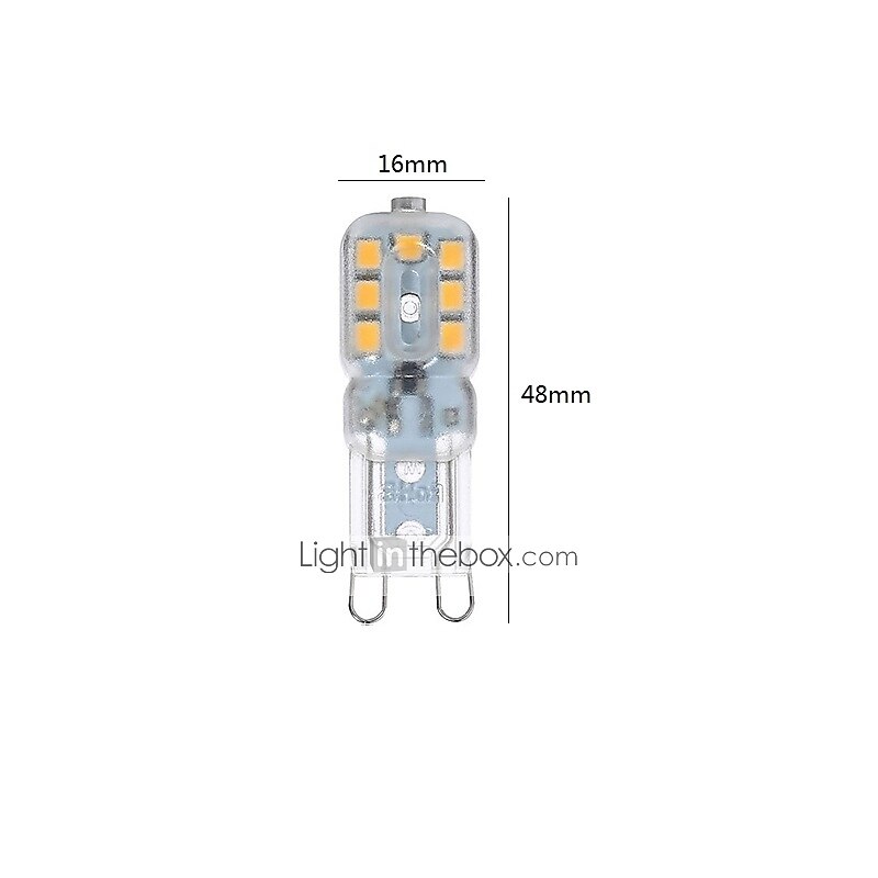 10pcs 2.5W LED Bi-pin Lights Bulbs 250lm G9 14LED Beads SMD 2835 Dimmable Landscape 30W Halogen Bulb Replacement Warm Cold White 360 Degree Beam Angle 220-240V 110-130V 2025 - $20.99 –P8