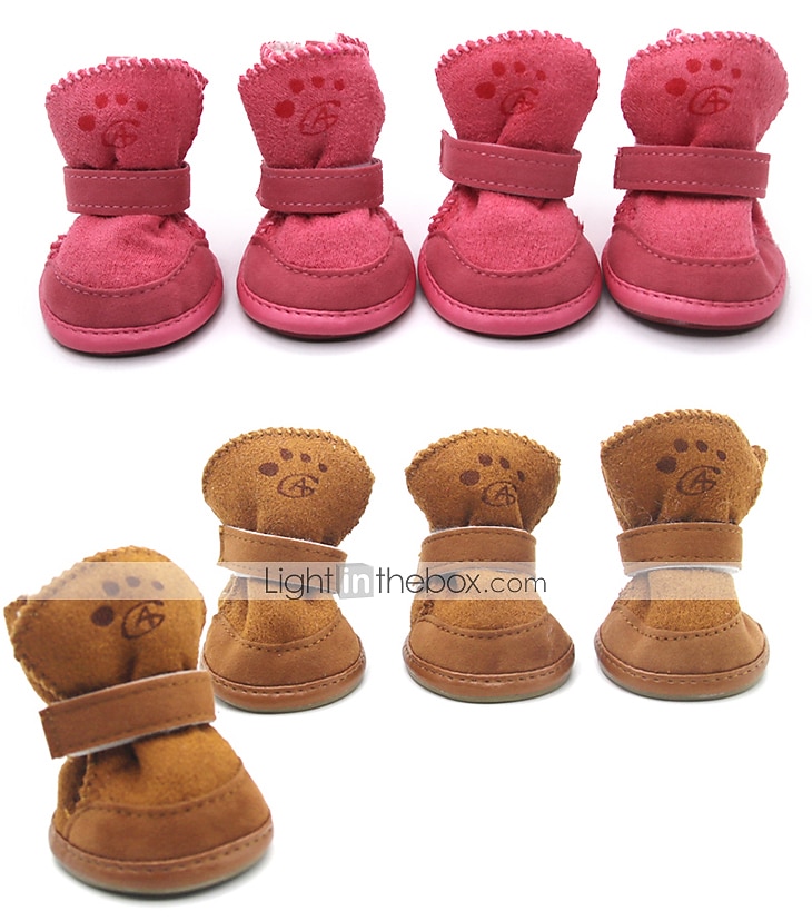 Cane Stivali / Scarpe Vestiti per Cucciolo Moda Tenere al Caldo Inverno Caldo Abbigliamento per Cani del 2026 a $14.49 –P12