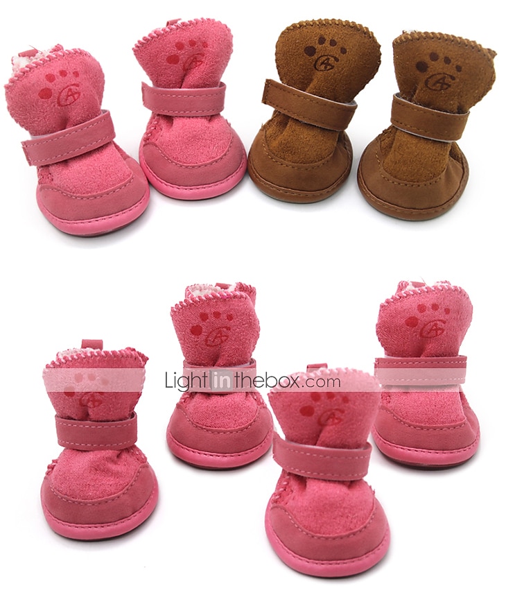 Cane Stivali / Scarpe Vestiti per Cucciolo Moda Tenere al Caldo Inverno Caldo Abbigliamento per Cani del 2026 a $14.49 –P11
