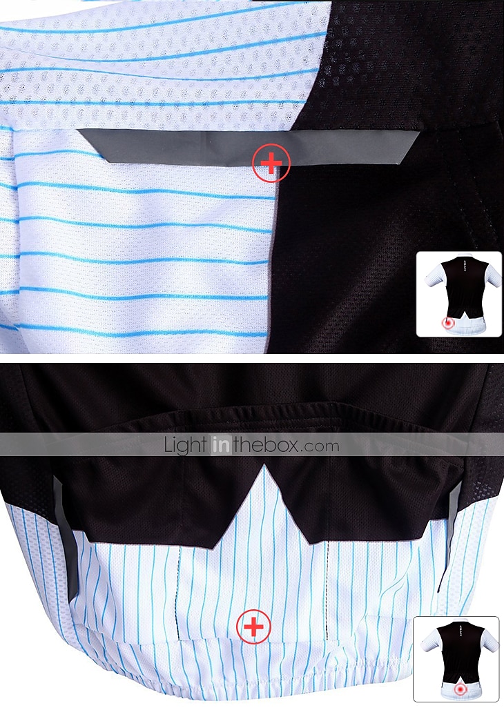 Voor heren Wielrenshirt T-shirt met kostuum Grappig Korte mouw Fietsen Shirt Kleding Bovenlichaam met 3 achterzakken Bergracen Wegwielrennen Sneldrogend Reflecterende strips Achterzak Beperkt 2026 - $30.99 –P4