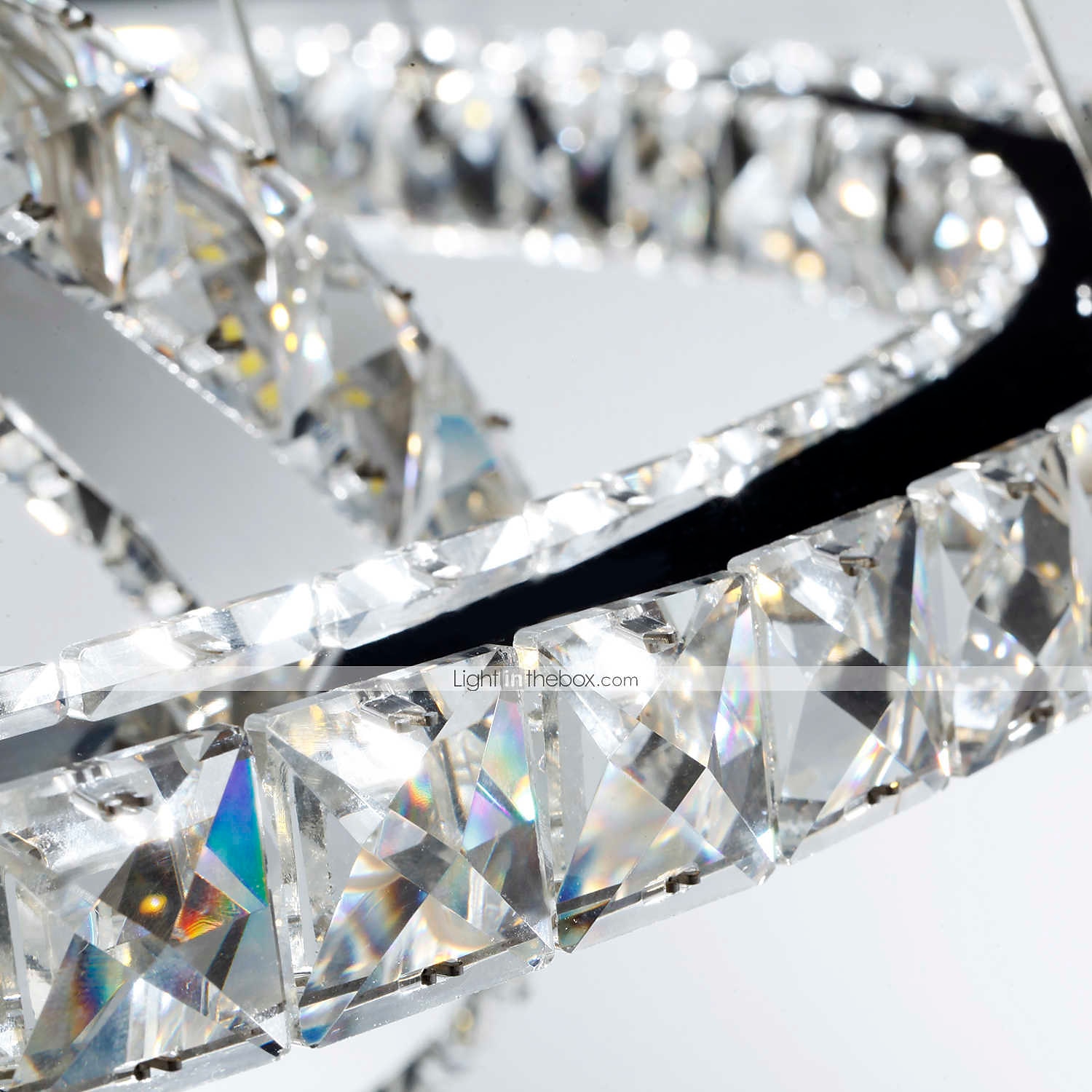 3 Rings 70 cm Crystal Dimmable LED Chandelier Pendant Light Metal Circle Electroplated Modern Contemporary Traditional Classic 110-120V 220-240V 2025 - $687.89 –P9