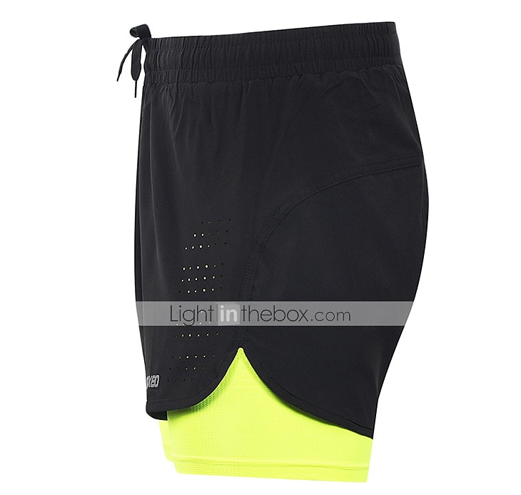 Arsuxeo Men's Running Shorts Gym Shorts Yoga Shorts Drawstring 2 in 1 Split Zipper Pocket Base Layer Outdoor Athletic Summer Spandex Quick Dry Lightweight Reflective Strips Yoga Gym Workout Marathon 2025 - $24.99 –P8