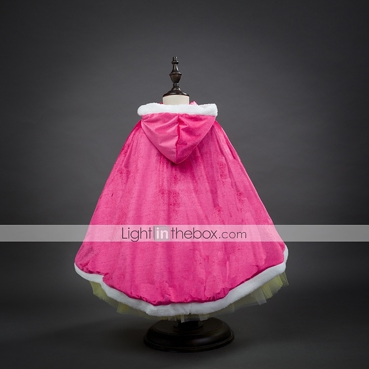 Princess Fairytale Elsa Cloak Girls' Movie Cosplay A-Line Slip Purple Yellow Fuchsia Dress Shawl Christmas Masquerade World Book Day Costumes 2025 - $28.99 –P4