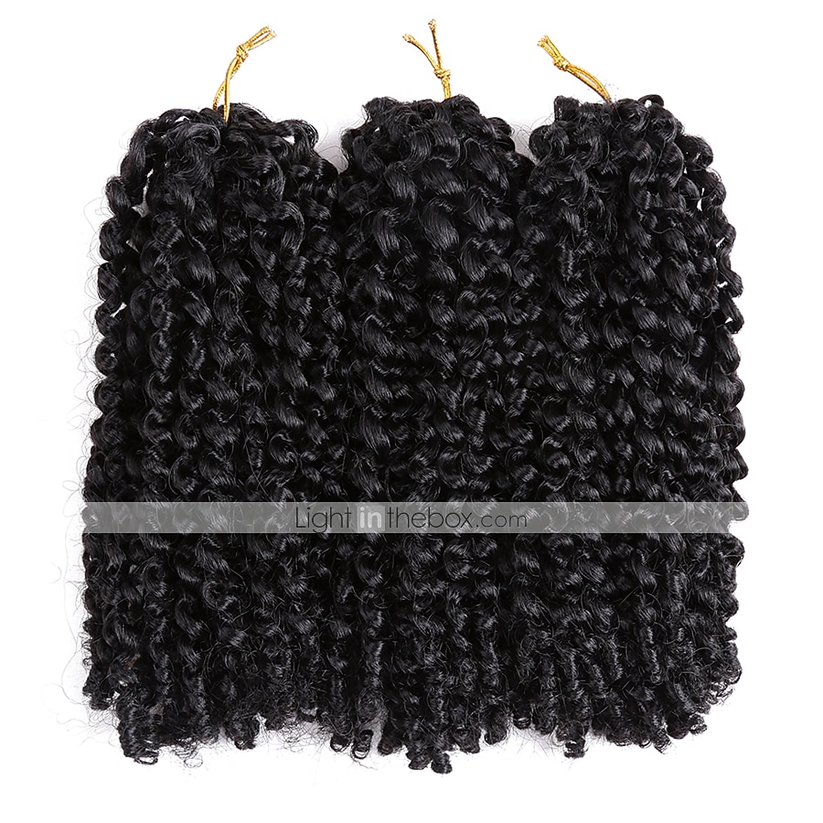 Virkkaa hiukset punokset Marley Bob Pikkuletit Vaaleahiuksisuus Kullanruskea Synteettiset hiukset 8 inch Lyhyt Letitetty 2026 - $17.99 –P3