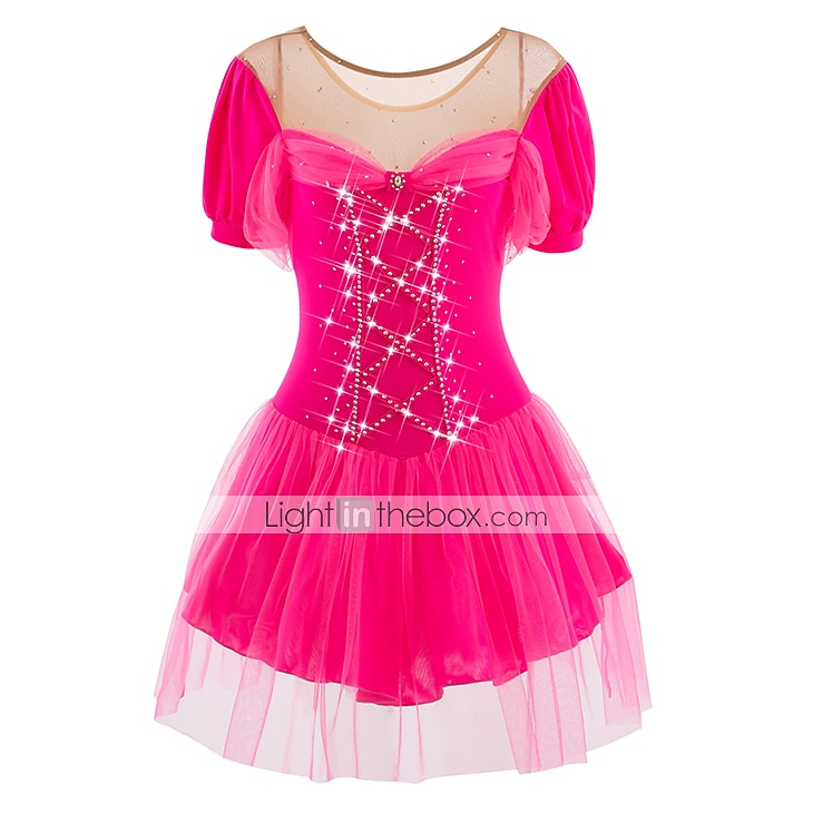 Vestidos para Patinação Artística Mulheres Para Meninas Patinação no Gelo Vestidos Roupa Branco Leite Vermelho Escuro Amarelo e amarelo Elastano Elasticidade Alta Competição Roupa para Patinação de 2026 por $157.99 –P10