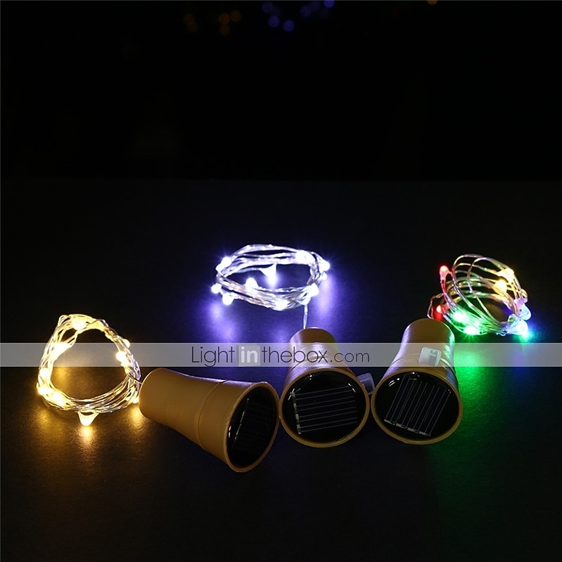 1m Гирлянды 10 светодиоды SMD 0603 1шт Тёплый белый Белый Разные цвета Новогоднее украшение для свадьбы Солнечная энергия / IP65 2026 - $11.99 –P2