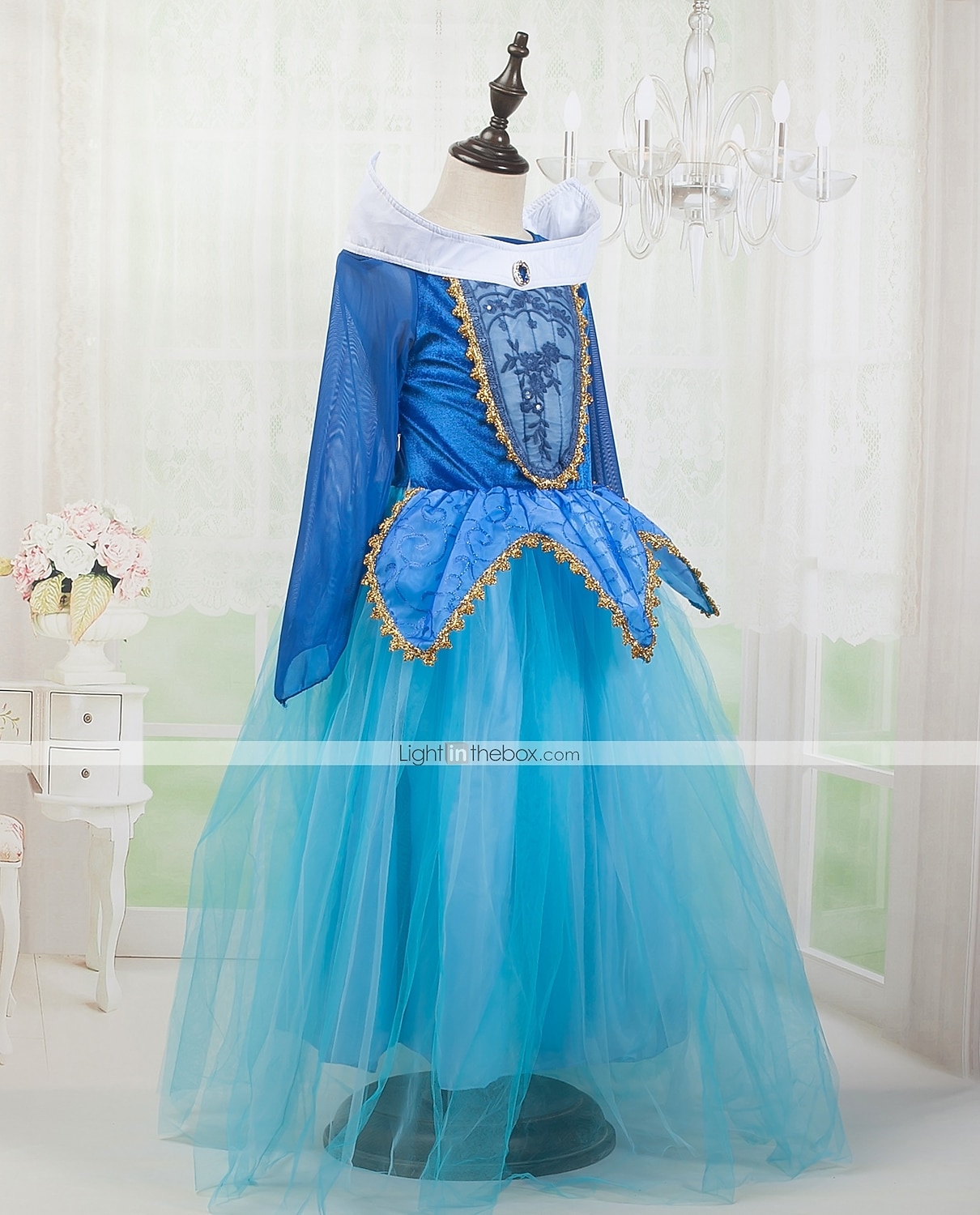 Semana del Libro 2026 Reina de las nieves Cenicienta Princesa Aurora Vestidos Vestido de niña de las flores Enagua de línea A vestido de vacaciones for Chica Niños Navidad Mascarada Semana del Libro 2026 - $37.99 –P5
