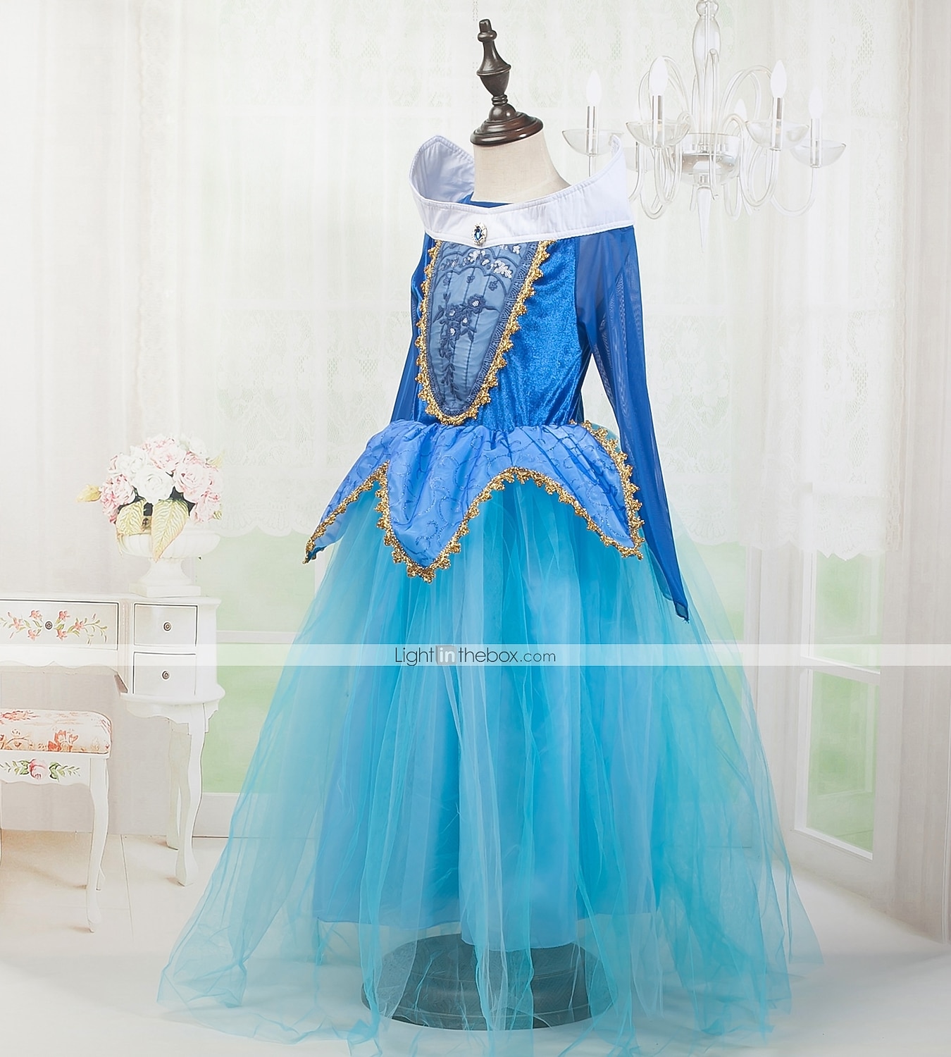 Semana del Libro 2026 Reina de las nieves Cenicienta Princesa Aurora Vestidos Vestido de niña de las flores Enagua de línea A vestido de vacaciones for Chica Niños Navidad Mascarada Semana del Libro 2026 - $37.99 –P4