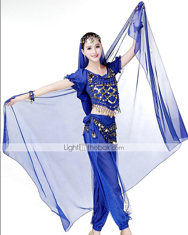 lichtgewicht chiffon handsjaal buikdanskostuum outfit hippe sjaal sjaals sluiers (alleen sjaal) 2025 - $8.99 –P4