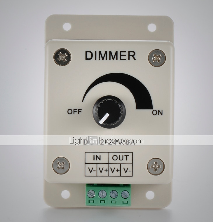 diy dc12-24v 8a pwm مقبض يدوي تحكم باهتة 0٪ -100٪ pwm التحكم في التعتيم led مفتاح سطوع الضوء لـ 5050 3528 2835 شرائط led أحادية اللون أضواء الشريط أضواء الشريط أو منتجات led أخرى 2025 - $8.49 –P3