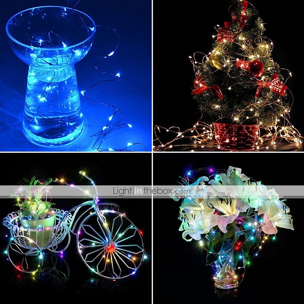ZDM® 10M Verlichtingsslingers 100 LEDs SMD 0603 1pc Warm wit Koel wit Rood Waterbestendig USB Feest 5 V Voeding Via USB 2025 - $13.49 –P2
