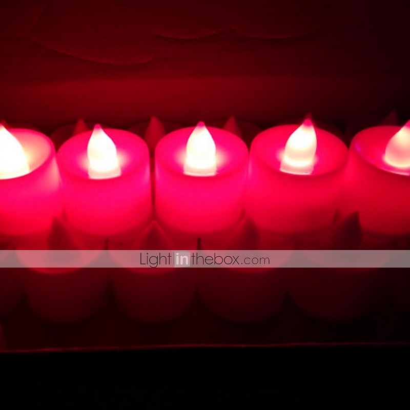24 τεμ/σετ κεριά led με μπαταρία κεριά μπαταρίες ανάβει κεριά για να δημιουργήσετε ζεστή ατμόσφαιρα που τρεμοπαίζει φυσικά φωτεινά 2025 - $8.99 –P5