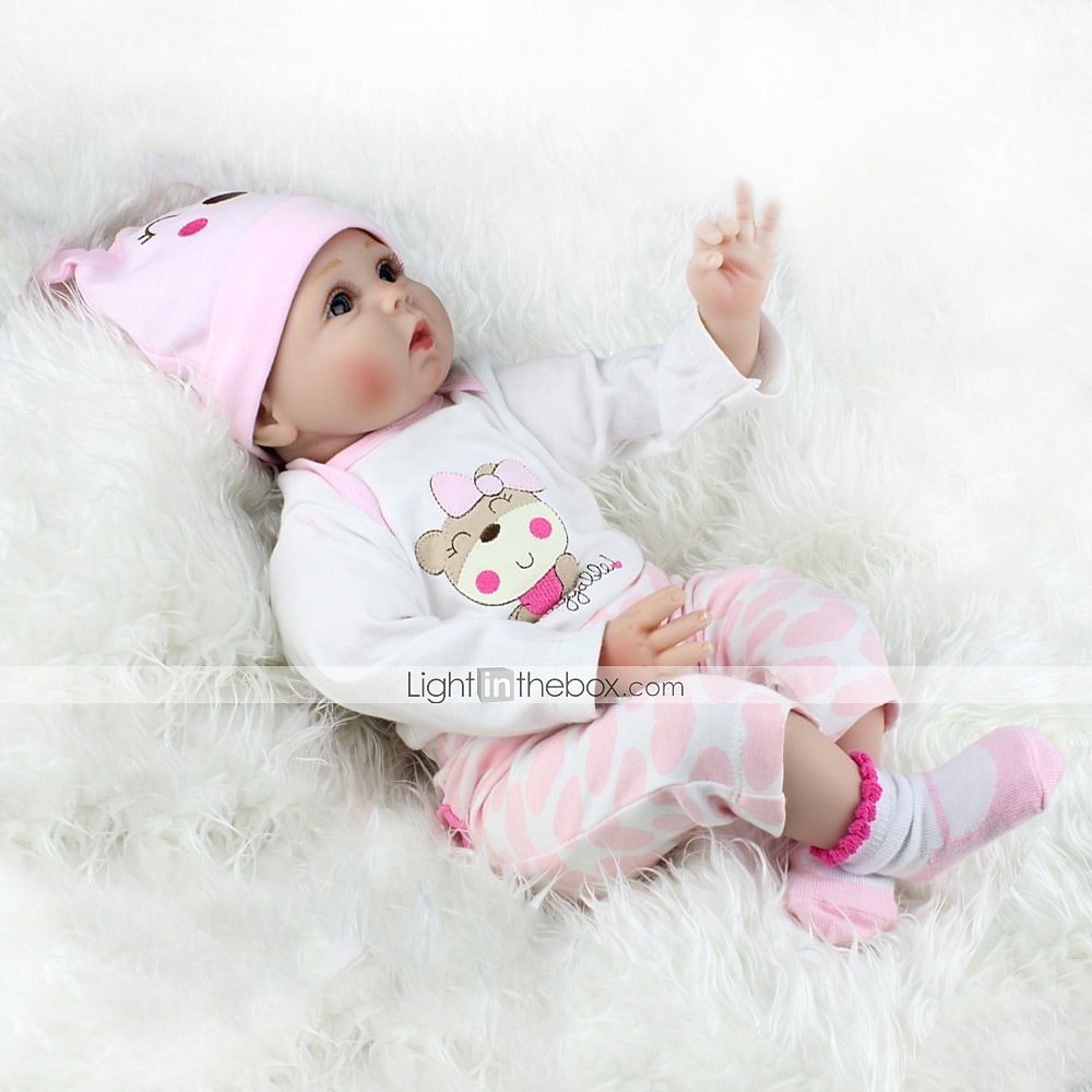 NPKCOLLECTION 22 inch Reborn Doll Baby & Toddler Toy Baby Girl Reborn Baby Doll Newborn lifelike Lovely Parent-Child Interaction Hand Applied Eyelashes with Clothes and Acc for Girls Christmas Gift 2025 - $83.99 –P7