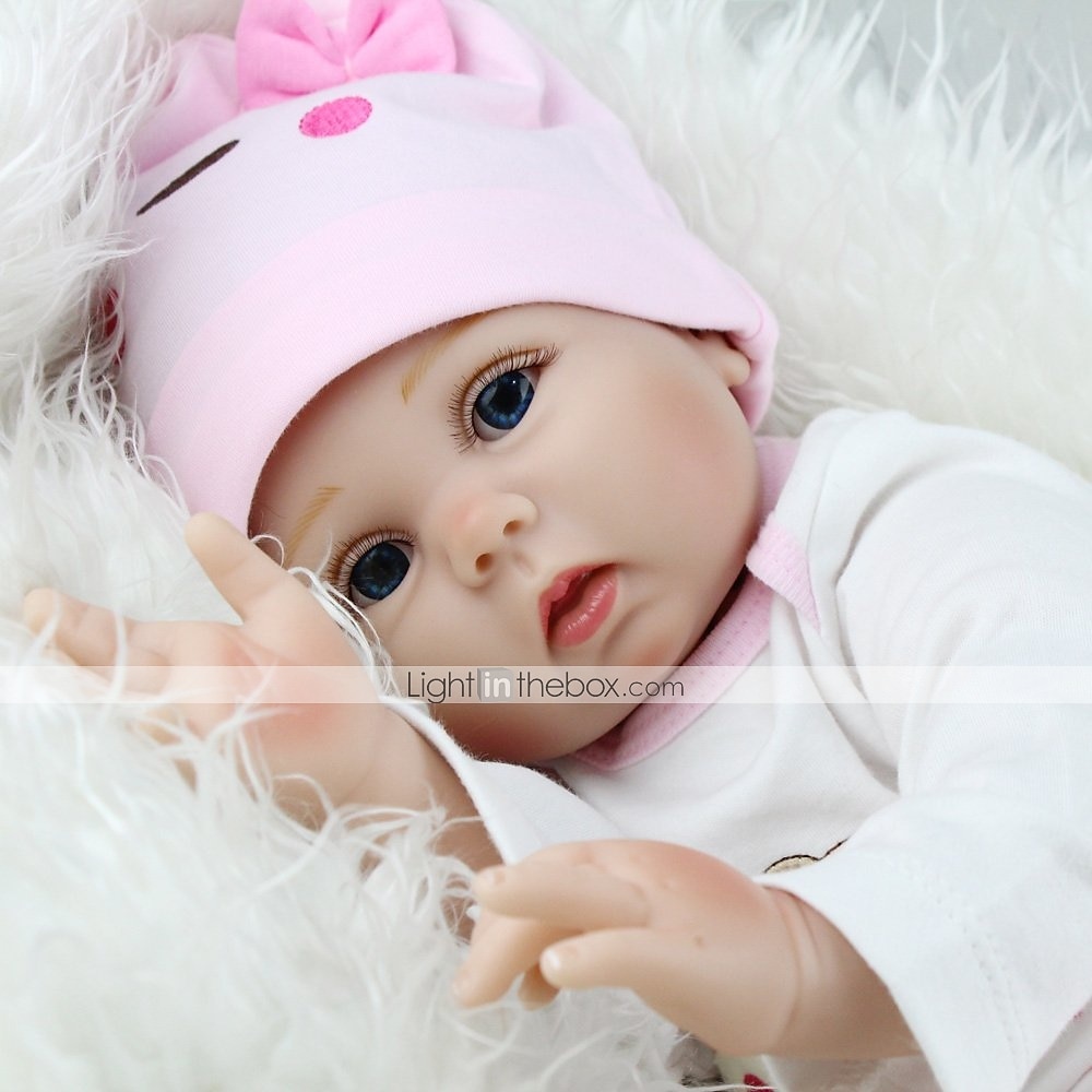 NPKCOLLECTION 22 inch Reborn Doll Baby & Toddler Toy Baby Girl Reborn Baby Doll Newborn lifelike Lovely Parent-Child Interaction Hand Applied Eyelashes with Clothes and Acc for Girls Christmas Gift 2025 - $83.99 –P1