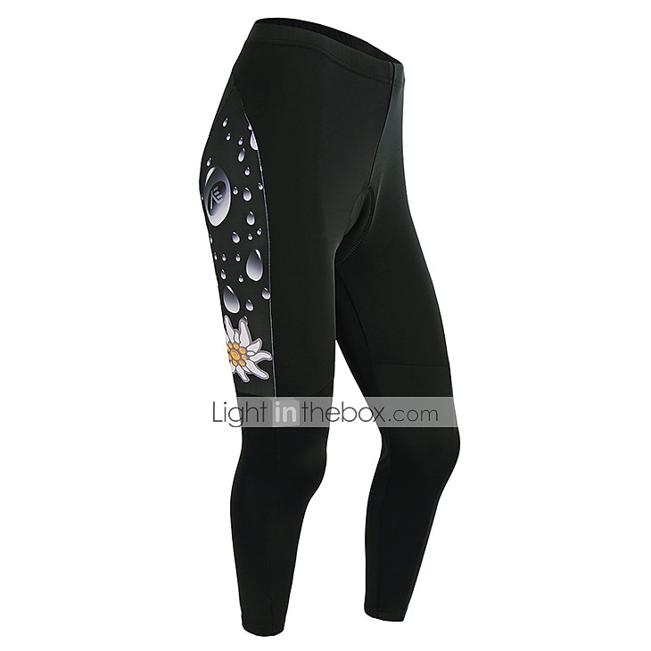 Nuckily Жен. Длинный рукав Велокофты и лосины Белый Черный Цветочные ботанический Велоспорт Наборы одежды С защитой от ветра Дышащий Анатомический дизайн Со светоотражающими полосками Задний карман 2026 - $49.99 –P9