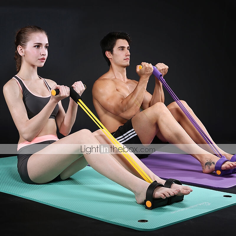 Pedal Resistance Band Sit-up Pull Rope Natural Latex Bodybuilding Expander 27.0*15.0*9.0 cm Sports Latex Home Workout Gym Pilates Strength Training Muscular Bodyweight Training Physical Therapy 2025 - GBP £7 –P11