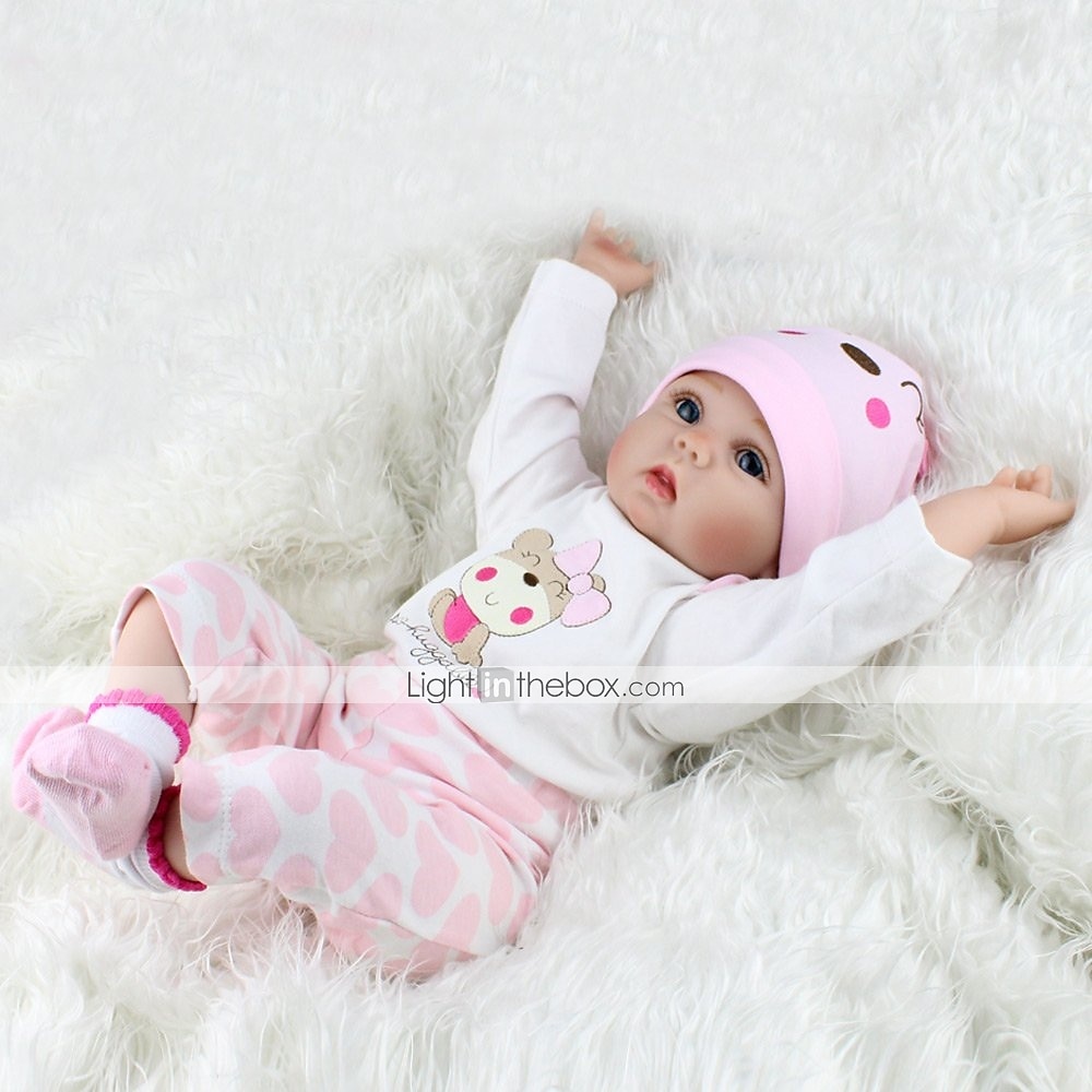 NPKCOLLECTION 22 inch Reborn Doll Baby & Toddler Toy Baby Girl Reborn Baby Doll Newborn lifelike Lovely Parent-Child Interaction Hand Applied Eyelashes with Clothes and Acc for Girls Christmas Gift 2025 - $83.99 –P5