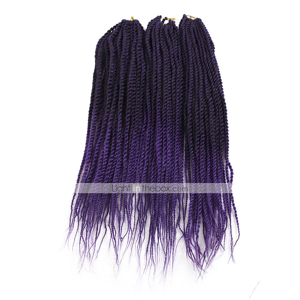Faux Locs Dredy Senegalský Twist Pletené copánky Umělé vlasy Copánkové vlasy 1 balení 2025 - $11.99 –P6