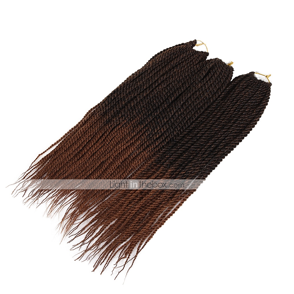 Faux Locs Dredy Senegalský Twist Pletené copánky Umělé vlasy Copánkové vlasy 1 balení 2025 - $11.99 –P5