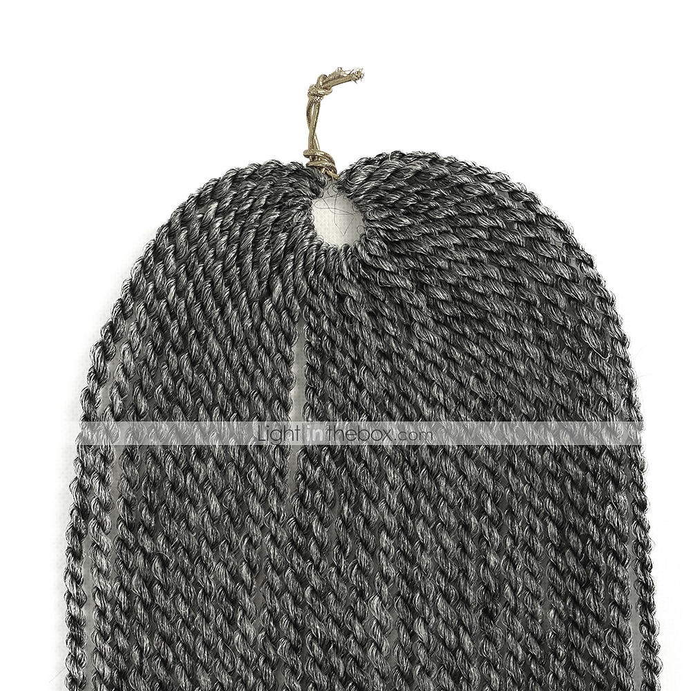 Faux Locs Dredy Senegalský Twist Pletené copánky Umělé vlasy Copánkové vlasy 1 balení 2025 - $11.99 –P8