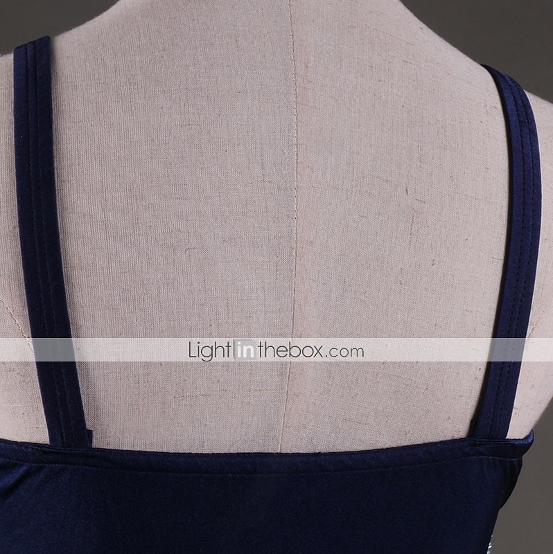 tánc salsa latin táncruha kristályok / strassz női előadás ujjatlan magas spandex 2025 - $115.99 –P8
