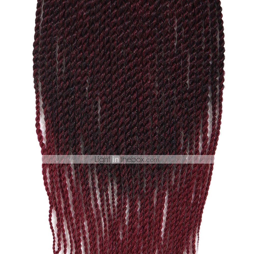 Faux Locs Dredy Senegalský Twist Pletené copánky Umělé vlasy Copánkové vlasy 1 balení 2025 - $11.99 –P4