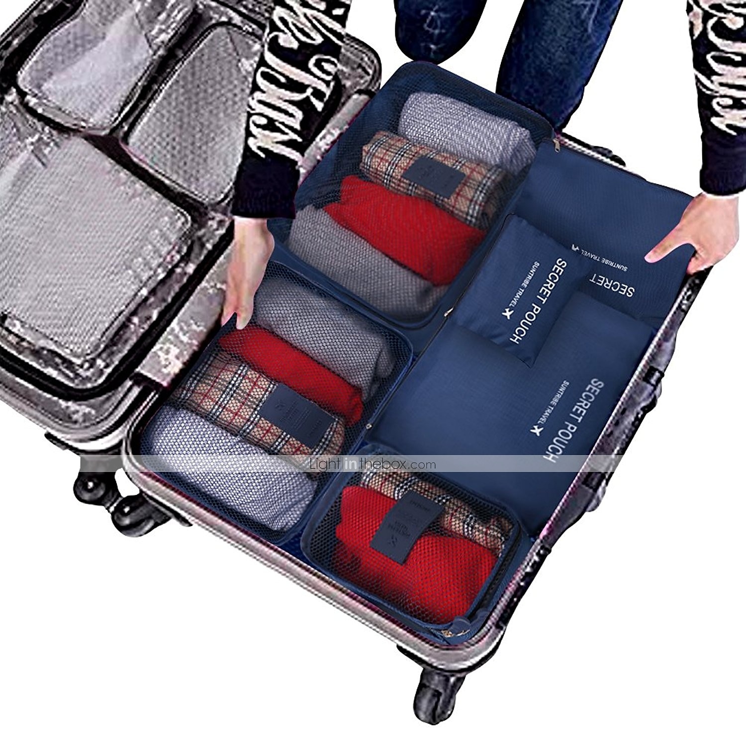 6 set Borsa da viaggio Organizzatore di viaggi Organizer per bagagli da  viaggio / Organizer per imballaggi Massima capacità Ompermeabile Portatile  Anti-polvere Panno Oxford Per Viaggi Reggiseni del 2024 a $13.99