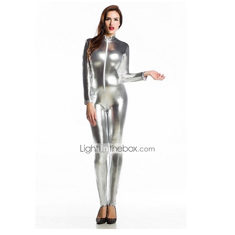 Tute Zentai Lucide Costume Cosplay Catsuit Costume di Carnevale Tuta Intera Per uomo Per donna Sesso Costume Sexy Tinta unita Spandex Latex Costume per Halloween Mascherata Adulti del 2025 a $35.99 –P5