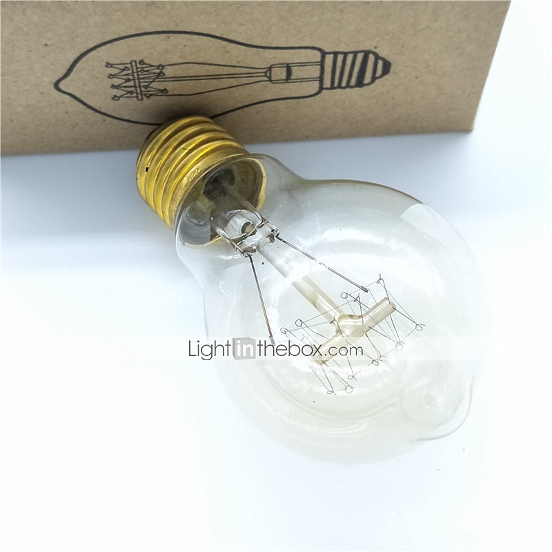 6 pcs / 4 pcs 60 W E26 / E27 A60 (A19) Jaune Chaud 2200-2800 K Rétro / Dimmable / Décoratif Ampoule À Incandescence Vintage Edison 220-240 V de 2026 ? $31.77 –P2