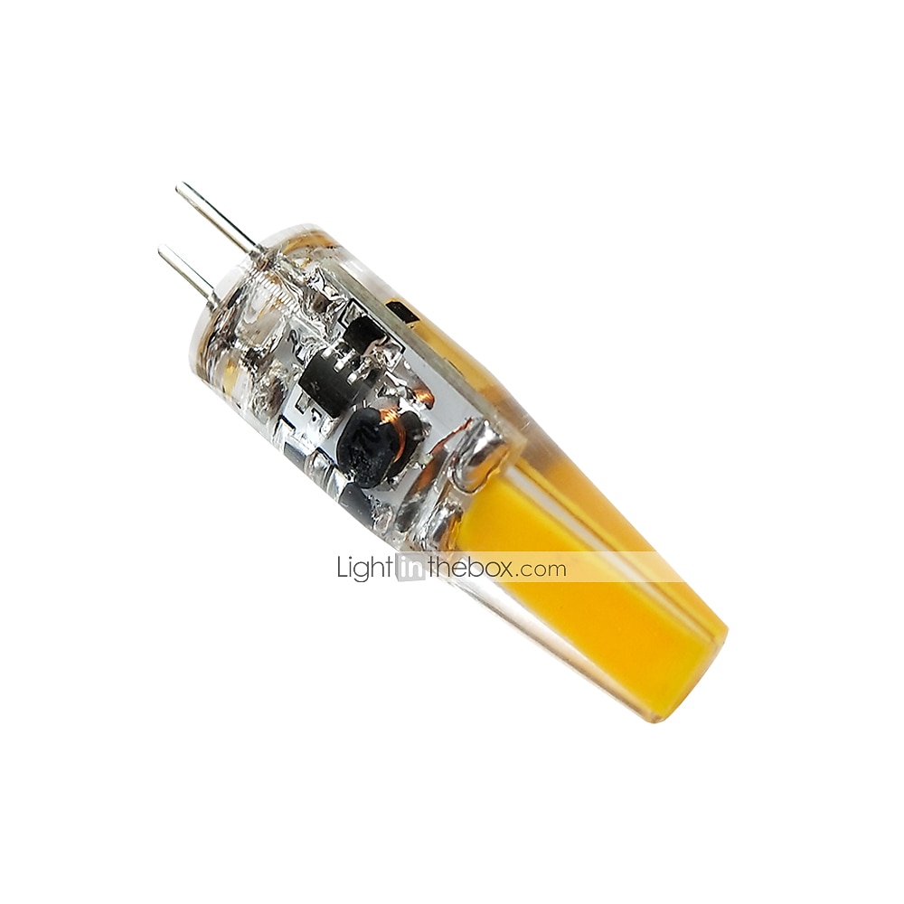 10 stk g4 2w 200lm cob led bi-pin lyspære dimbar for skaplys taklys rv båter utendørs belysning 20w halogen tilsvarende varm hvit dc12v 2025 - $28.99 –P1