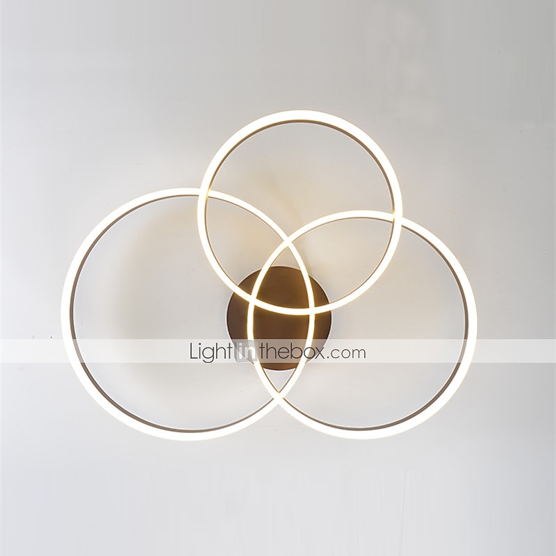 90 cm 3-Light Circle Design Ceiling Light Flush Mount Lights Metal Painted Finishes LED Nordic Postmodern Style for Dining Room Living Room 110-120/220-240V 2025 - $274.99 –P2