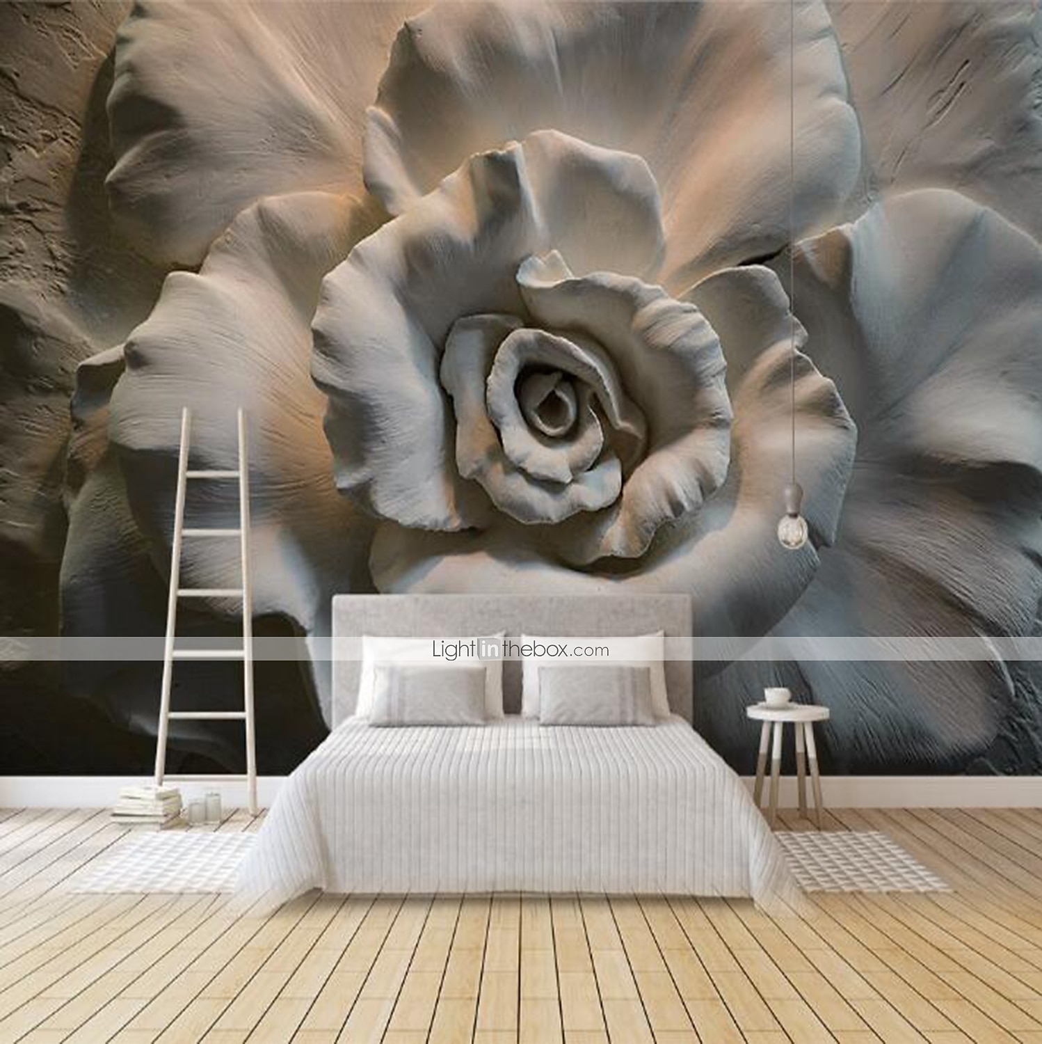 Mural Wallpaper Wall Sticker Covering Print Adhesive Required 3D Relief Effect Blossom Flower Canvas Home Décor 2025 - $71.99 –P4