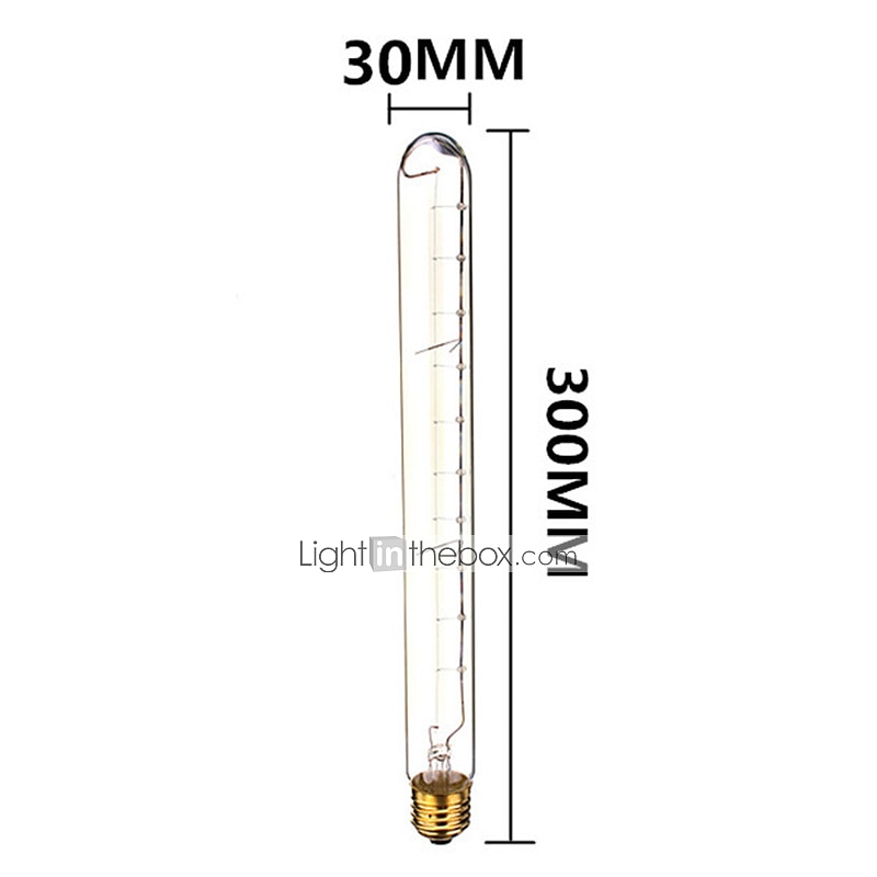 1pc 40 W E26 / E27 T300 Warm White 2300 k Retro / Dimmable / Decorative Incandescent Vintage Edison Light Bulb 220-240 V 2026 - $9.49 –P6