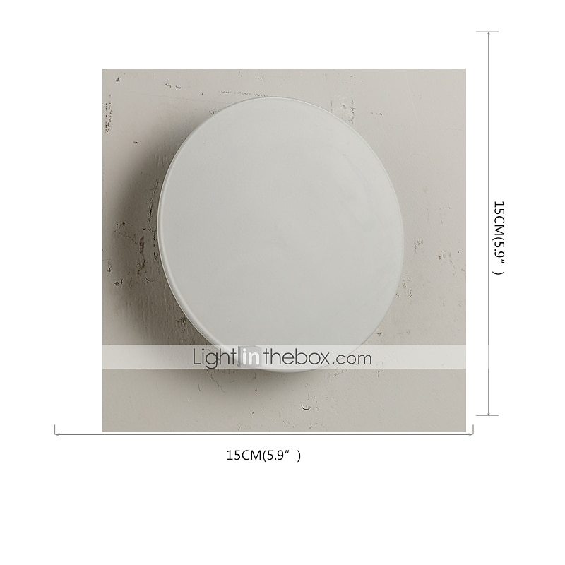 lightinthebox 1-light 15cm led vägglampa cirkulär design vägglampor mini enkel / modern / modern stil vardagsrum sovrum matsal metall ljus 110-120v /220-240v 2026 - $56.99 –P9