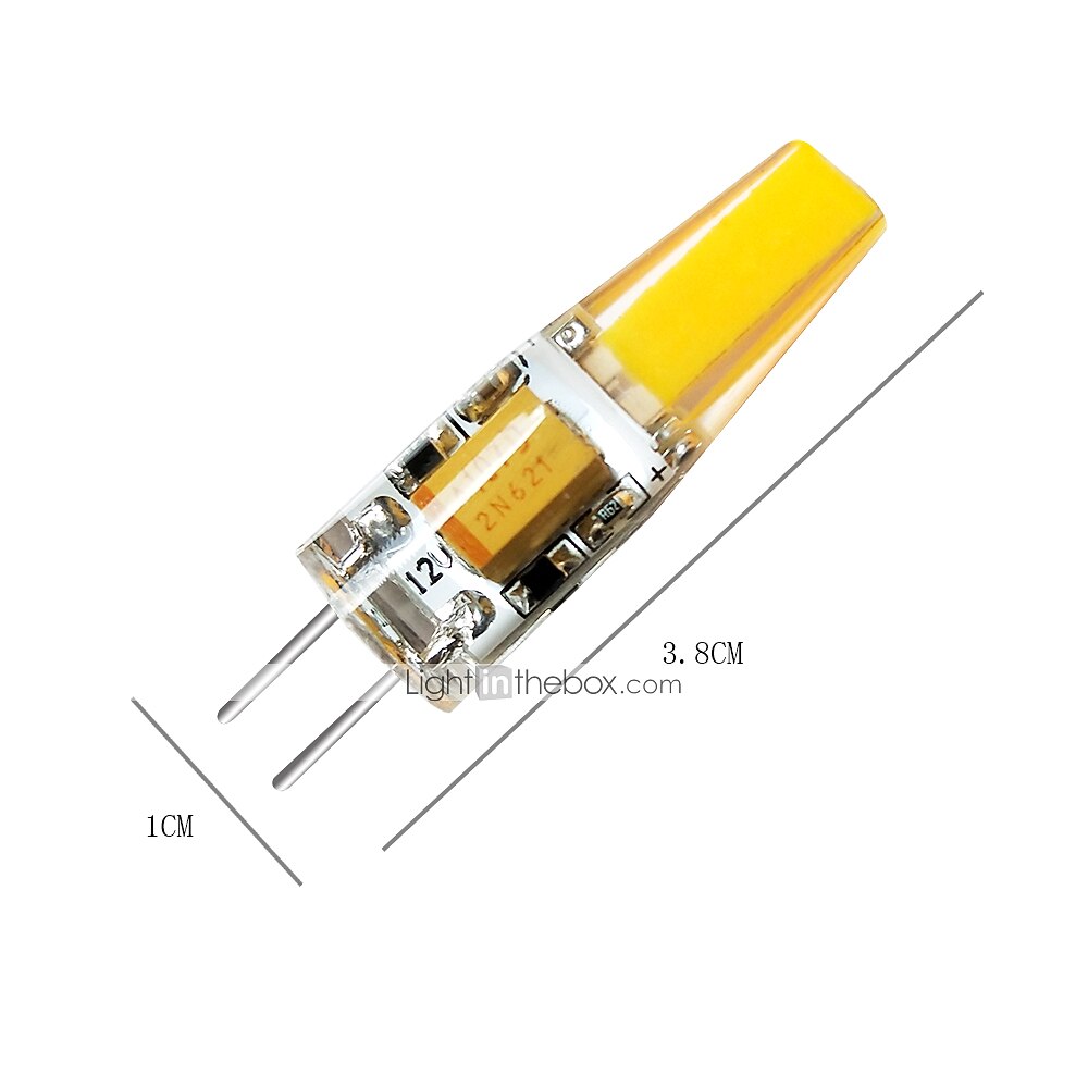 10st g4 2w 200lm cob led bi-pin gloeilamp dimbaar voor kast licht plafondverlichting rv boten buitenverlichting 20w halogeen equivalent warm wit dc12v 2025 - $28.99 –P1