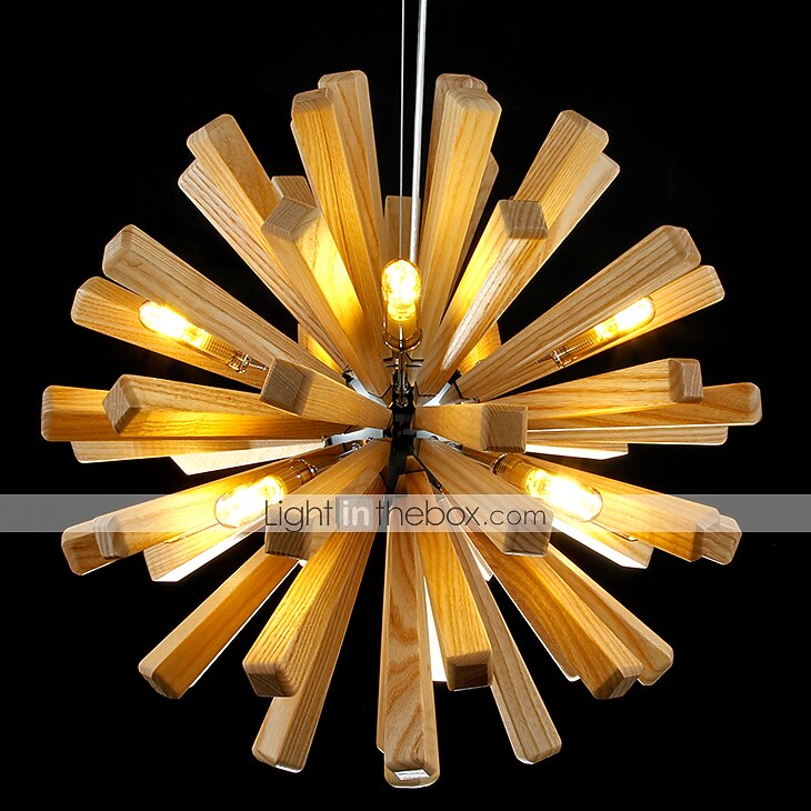 10-Light 12 cm Luci Pendenti Legno / bambù Legno / bambù Paese 110-120V 220-240V del 2025 a $598.79 –P4