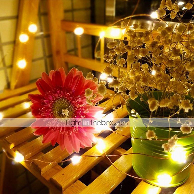 Guirlande lumineuse de 10 m 100 leds 1 télécommande 13 touches 1 pc blanc chaud blanc multicolore étanche créatif cuttable aa alimenté par piles de 2025 ? $11.99 –P3