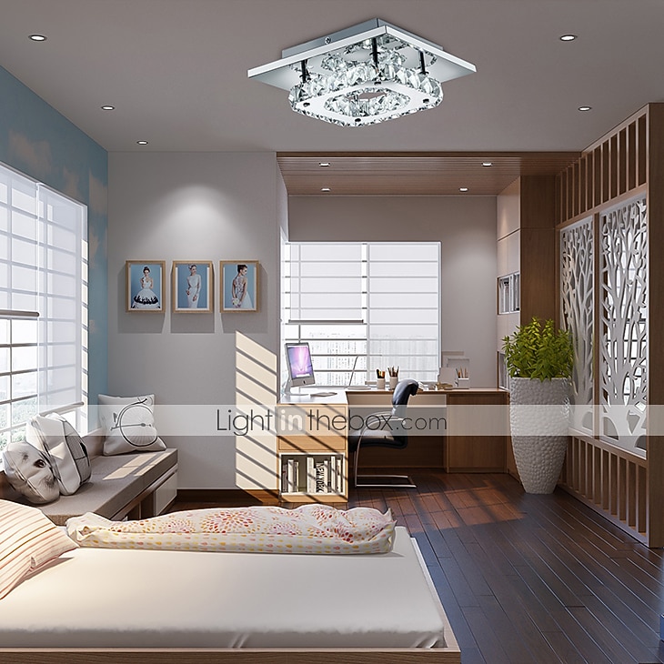 1-אור 21(8 אינץ' תקרה תאורת LED להתקנה שטוחה מנורות מתכת מצופה אלקטרולי מודרני מודרני עכשווי 90-240v 2026 - $72.99 –P2