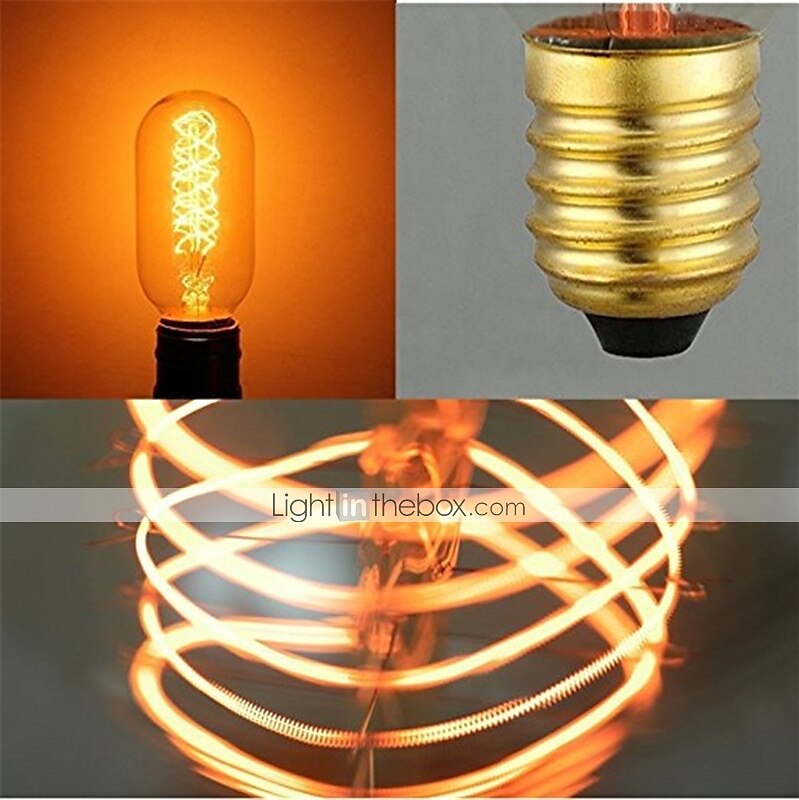 1 pc 40 W E26 / E27 T45 לבן חם 2200-2700 k רטרו / Spottivalo / דקורטיבי נורת ליבון אדיסון בציר ליבון 220-240 V 2025 - $16.49 –P3