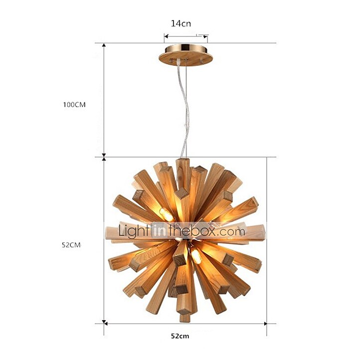10-Light 12 cm Luci Pendenti Legno / bambù Legno / bambù Paese 110-120V 220-240V del 2025 a $598.79 –P3
