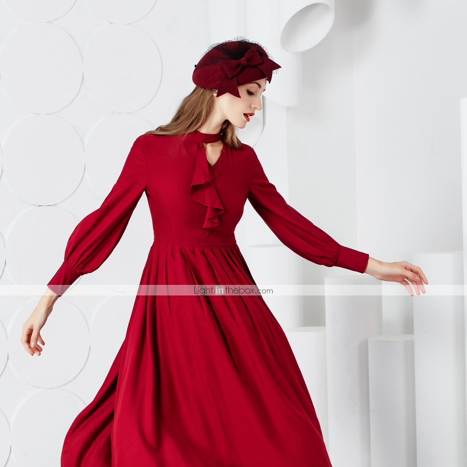 Lana Cappello Kentucky Derby / Copricapo con Fiocco 1 pc Matrimonio / Festa / Serata / San Valentino Copricapo del 2025 a $32.99 –P1
