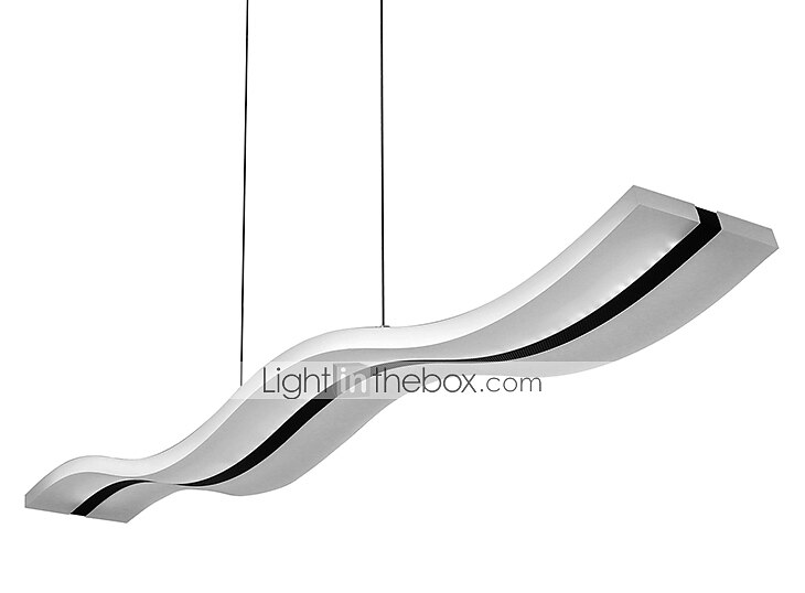 lampada a sospensione a led 97cm 36w forma d'onda acrilico moderna semplice lampada a sospensione con telecomando per sala studio ufficio sala da pranzo apparecchio di illuminazione del 2025 a $297.99 –P10