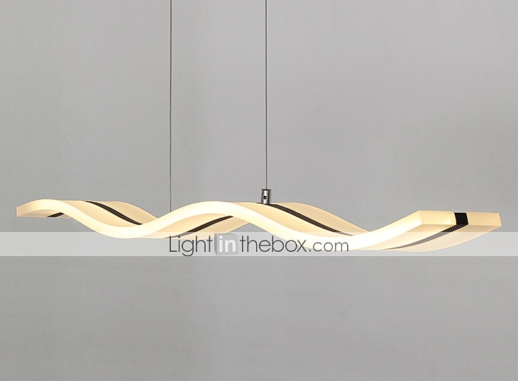 lampada a sospensione a led 97cm 36w forma d'onda acrilico moderna semplice lampada a sospensione con telecomando per sala studio ufficio sala da pranzo apparecchio di illuminazione del 2025 a $297.99 –P3