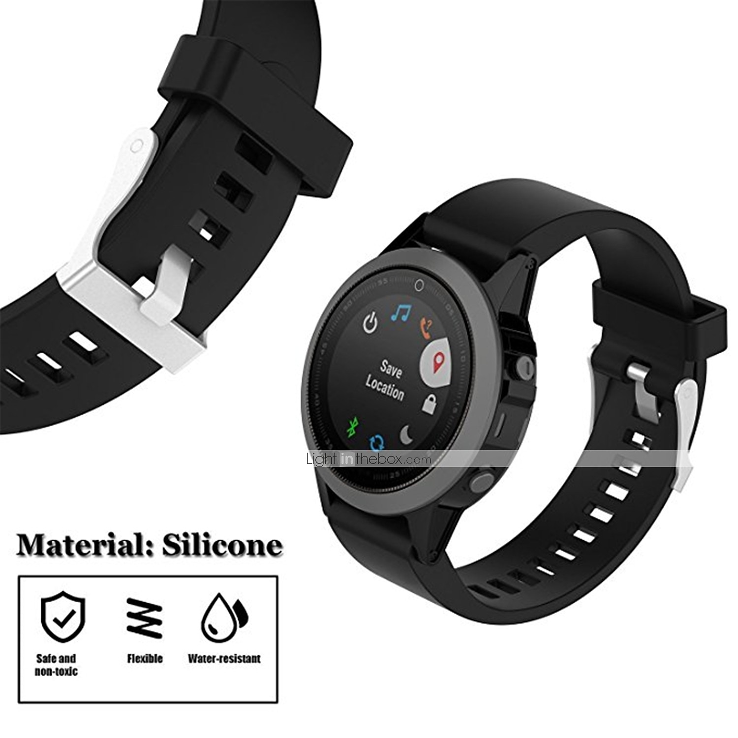 Watch Band for Garmin Fenix 8 43mm 7S Pro 6S 5S Plus Epix Pro 42mm Approach S70 42mm Instinct 2S Descent Mk2S D2 Delta S 20mm Silicone Replacement  Strap Sport Band Wristband 2026 - $12.99 –P5