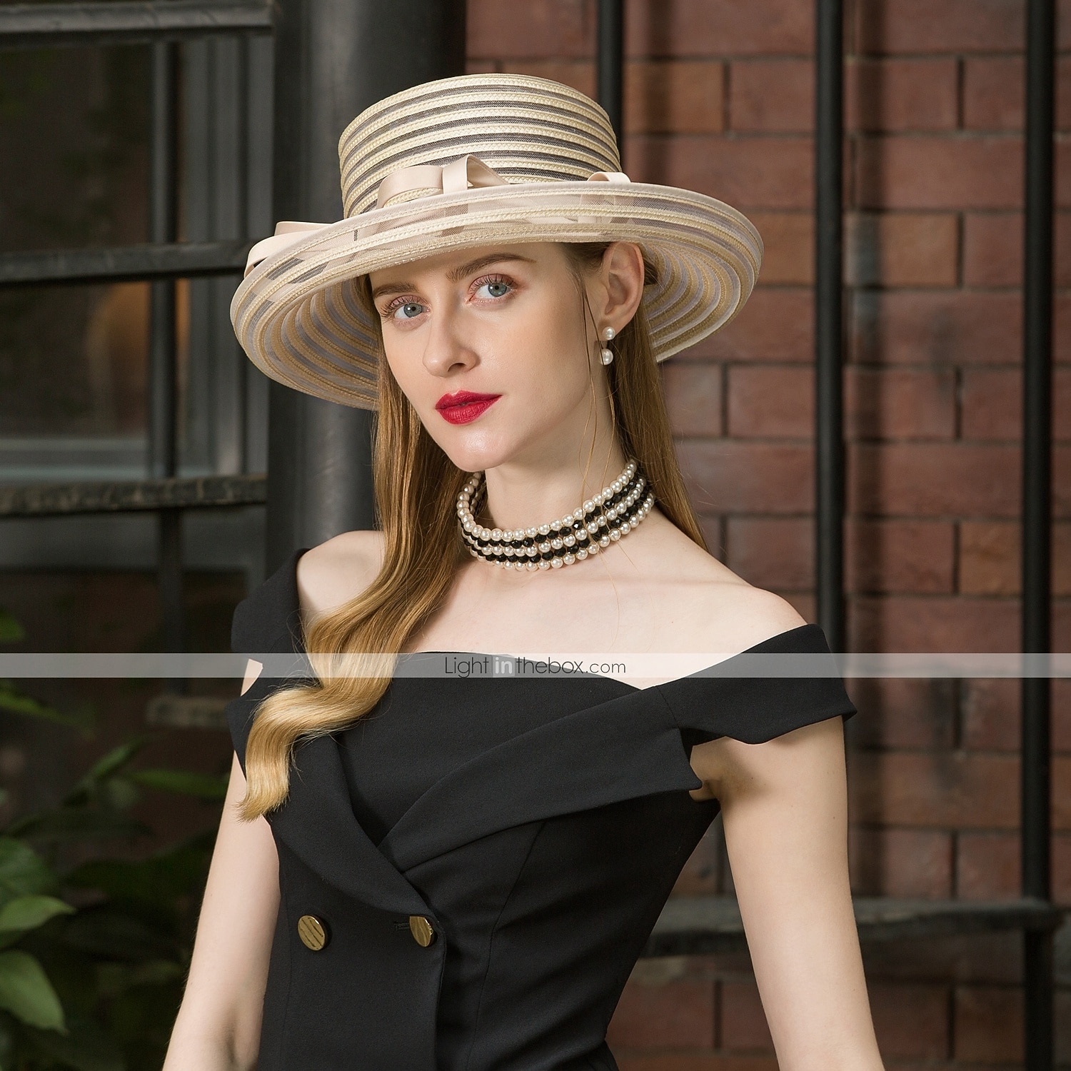Tulle Cappello Kentucky Derby / berretto con Fiocco 1 pc Matrimonio / Festa / Serata Copricapo del 2026 a $45.99 –P2