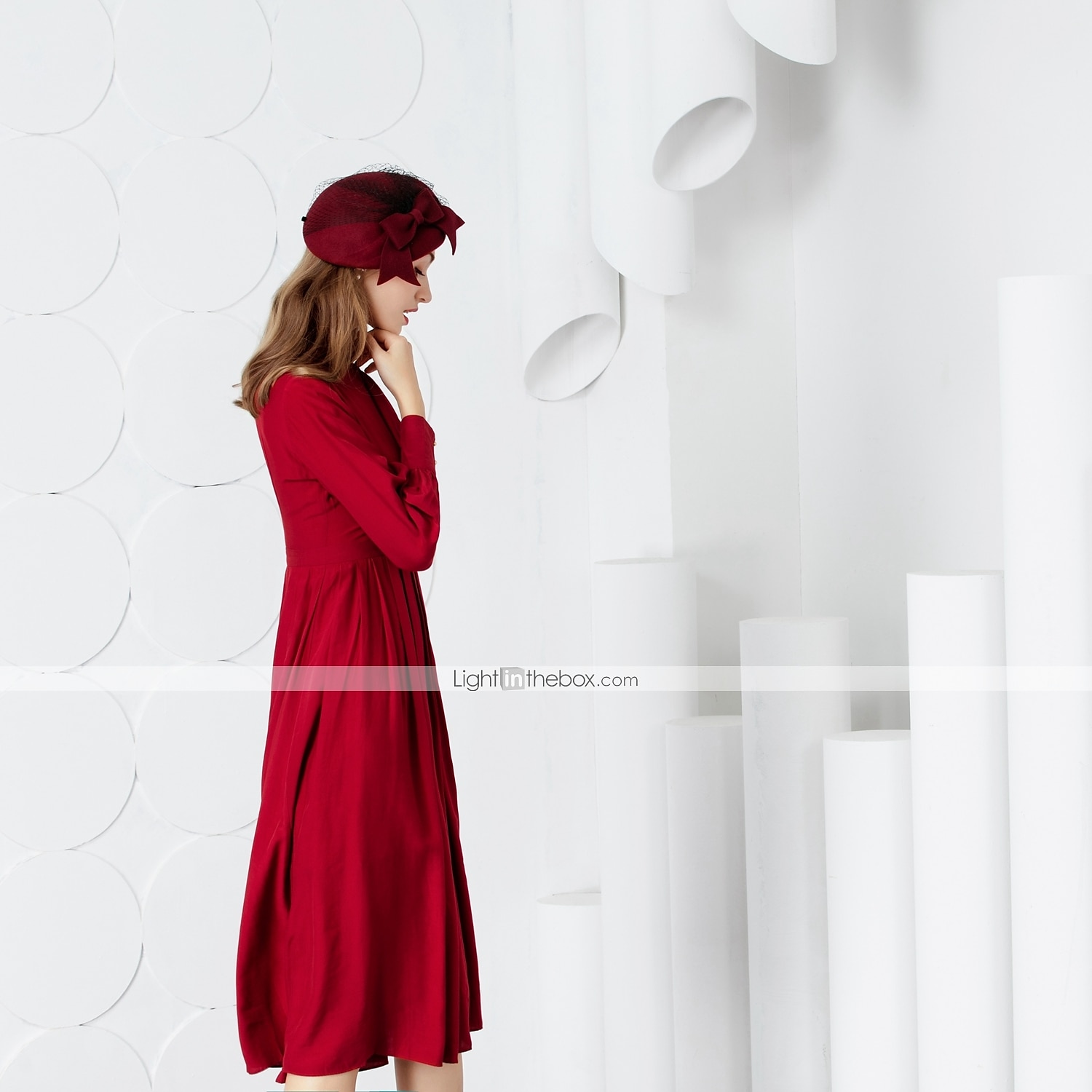 Lana Cappello Kentucky Derby / Copricapo con Fiocco 1 pc Matrimonio / Festa / Serata / San Valentino Copricapo del 2025 a $32.99 –P3