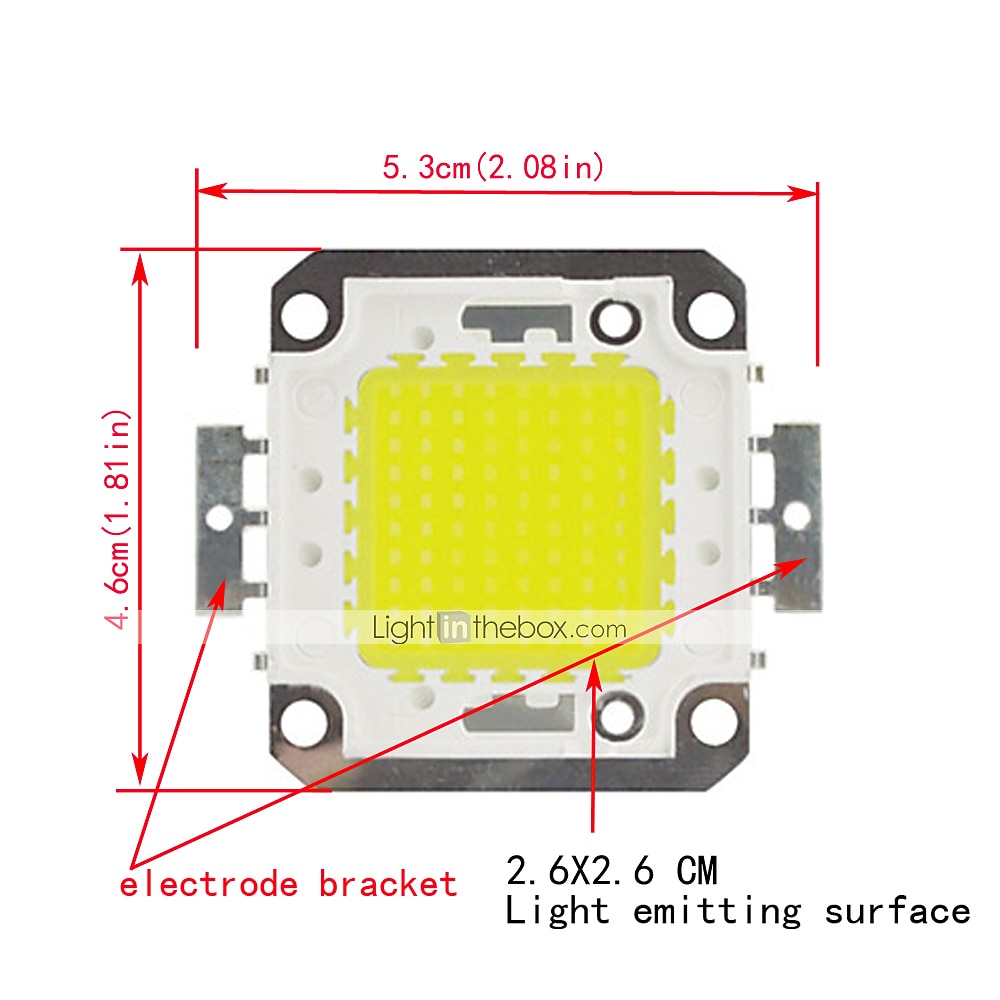 zdm 1pc diy 100w 9000-10000lm естественно белый 4000-4500k светлый встроенный светодиодный модуль (dc33-35v 2.8a) уличный фонарь для проецирования светлой золотой проволочной сварки медного кронштейна 2025 - $11.49 –P1
