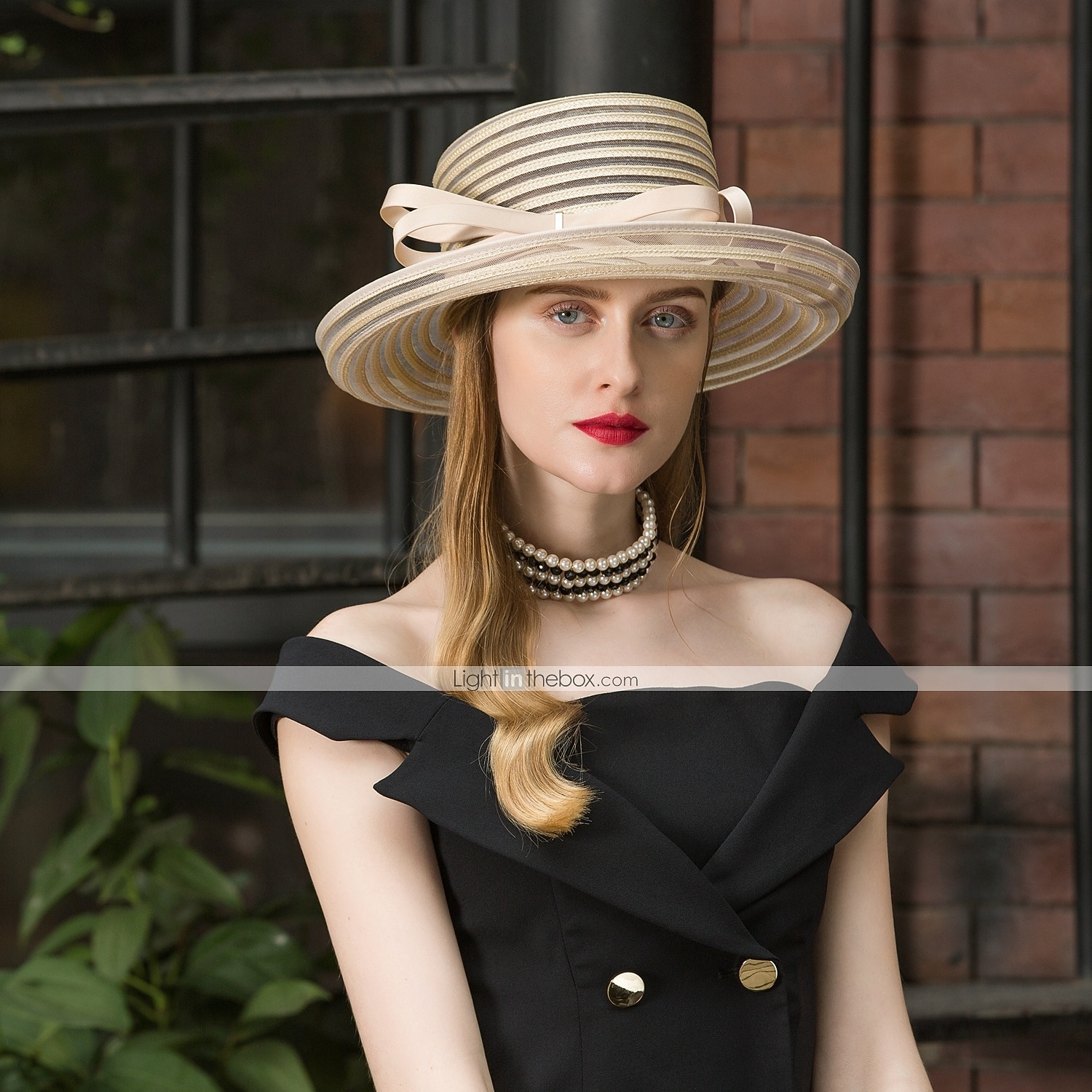 Tulle Cappello Kentucky Derby / berretto con Fiocco 1 pc Matrimonio / Festa / Serata Copricapo del 2026 a $45.99 –P7