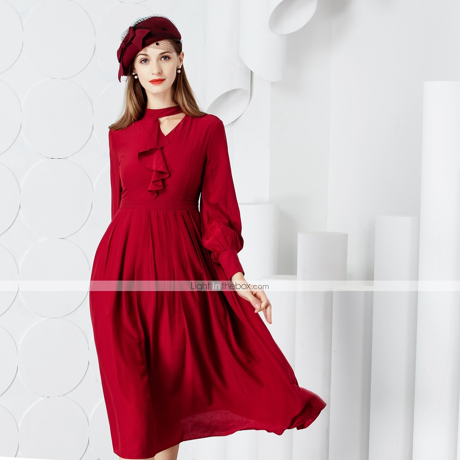 Lana Cappello Kentucky Derby / Copricapo con Fiocco 1 pc Matrimonio / Festa / Serata / San Valentino Copricapo del 2025 a $32.99 –P2